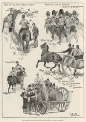 The Autumn Military Manoeuvres, Sketches on the Way from Aldershot